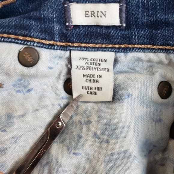 A&F Abercrombie and Fitch Perfect Stretch Erin Jeans Size 00S Zip Fly 5 Pockets - Picture 12 of 13